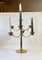 Scandinavian Midcentury Candelabra in Brass, 1970s, Image 6