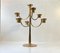 Scandinavian Midcentury Candelabra in Brass, 1970s, Image 1