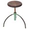 Vintage Industrial Adjustable Stool, 1950s, Image 1