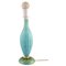 Turquoise Murano Art Glass Table Lamp 2