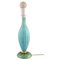 Turquoise Murano Art Glass Table Lamp, Image 2