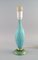 Lampe de Bureau Turquoise en Verre de Murano 1