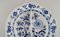 Große antike blaue Zwiebelschale aus Porzellan von Meissen 3