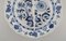 Large Antique Blue Porcelain Onion Bowl from Meissen, Image 2