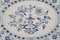 Großer antiker blauer handbemalter Porzellan Zwiebel Servierteller von Meissen 2