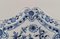 Antike blaue handbemalte Zwiebelschale aus Porzellan von Meissen 4