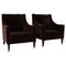 Georgian Brown Velvet Armchair from George Smith, Set of 2, Image 4