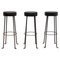 Brutalist Wrought Iron Bar Stools, France, 1960s, Set of 3 1
