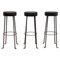 Brutalist Wrought Iron Bar Stools, France, 1960s, Set of 3, Image 1