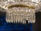 Large Hollywood Regency Crystal Chandelier, France, 1970s 8