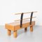 Short Solid Oak Bench 12