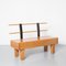 Short Solid Oak Bench, Image 1