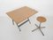 Architect Table and Stool by Friso Kramer for Ahrend De Circel, The Netherlands, 1950s, Set of 2, Image 9