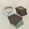 Sage Green, Black & White Studio Pottery Boxes, Set of 3 9