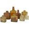 Ocher and Earth Tones Studio Ceramic Vases, 1960s, Set of 9, Image 1