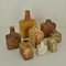 Ocher and Earth Tones Studio Ceramic Vases, 1960s, Set of 9 2