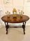 Antique Burr Walnut Inlaid Oval Centre Table, Image 4