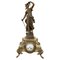 Antique French Spelter & Onyx Clock, Image 1