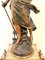 Antique French Spelter & Onyx Clock 7