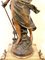 Antique French Spelter & Onyx Clock, Image 7