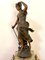 Antique French Spelter & Onyx Clock, Image 4