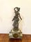 Antique French Spelter & Onyx Clock 2