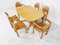 Rainer Daumiller Pine Wood Dining Set for Hirtshals Savvaerk, Set of 6, 1980s, Image 7