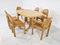 Rainer Daumiller Pine Wood Dining Set for Hirtshals Savvaerk, Set of 6, 1980s 5