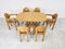 Rainer Daumiller Pine Wood Dining Set for Hirtshals Savvaerk, Set of 6, 1980s 4