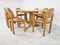 Rainer Daumiller Pine Wood Dining Set for Hirtshals Savvaerk, Set of 6, 1980s 6