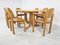 Rainer Daumiller Pine Wood Dining Set for Hirtshals Savvaerk, Set of 6, 1980s, Image 6
