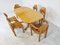 Rainer Daumiller Pine Wood Dining Set for Hirtshals Savvaerk, Set of 6, 1980s 2