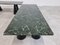 Set de Table Basse Vintage en Marbre Vert, 1980s, Set de 3 7