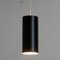 Mid-Century Austrian Black Metal & Brass Zylinder Pendant Lamp by J. T. Kalmar 5