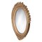 Neoclassical Regency Style Acanthus Gold Foil Hand-Carved Wooden Mirror, 1970, Image 2
