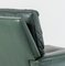 Mid-Century Danish Dark Green Leather Armchair, 1960s 2
