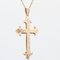 20th Century French 18 Karat Rose Gold Cross Pendant, Image 5