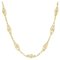 20th Century French 18 Karat Yellow Gold Filigree Chain Necklace 1