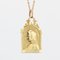 Medaglia Vergine in oro giallo 18 carati, Francia, XX secolo, Immagine 3