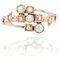 19th Century French Natural Pearl Diamonds 18 Karat Rose Gold Ring, Image 1