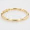 French Modern 18 Karat Yellow Gold Oval Bangle Bracelet, Image 5