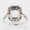 French Art Deco Aquamarine Diamonds 18 Karat White Gold Ring, 1930s 10