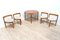 Mesa de comedor danesa Mid-Century de teca con sillas de Hans Olsen para ABJ Mobler. Juego de 5, Imagen 1
