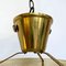 Mid-Century Italian Brass & Perforated Metal Pendant Lights from Fontana Arte, 1950s, Set of 2 9