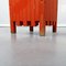 Portaombrelli Mid-Century in legno rosso di Sottsass per Poltronova, Italia, anni '60, Immagine 9
