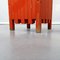 Roter italienischer Mid-Century Schirmständer aus Holz von Sottsass für Poltronova, 1960er 9