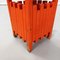 Mid-Century Italian Red Wooden Umbrella Stand by Sottsass for Poltronova, 1960s, Image 5
