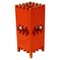 Mid-Century Italian Red Wooden Umbrella Stand by Sottsass for Poltronova, 1960s 1