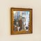 Antiker italienischer Spiegel mit Rahmen aus Holz & vergoldetem Rahmen, 1930er 2