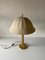 Large Fabric Shade & Brass Body Table Lamp by Eru, Germany, 1980s 2